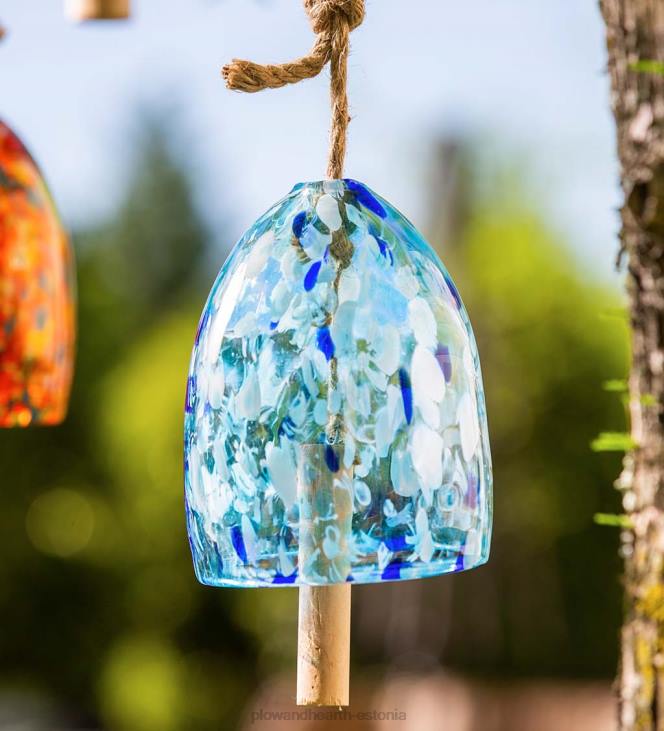 hoov & aed 820L120 kunstklaasist aiakellakell - sinine Plow & Hearth