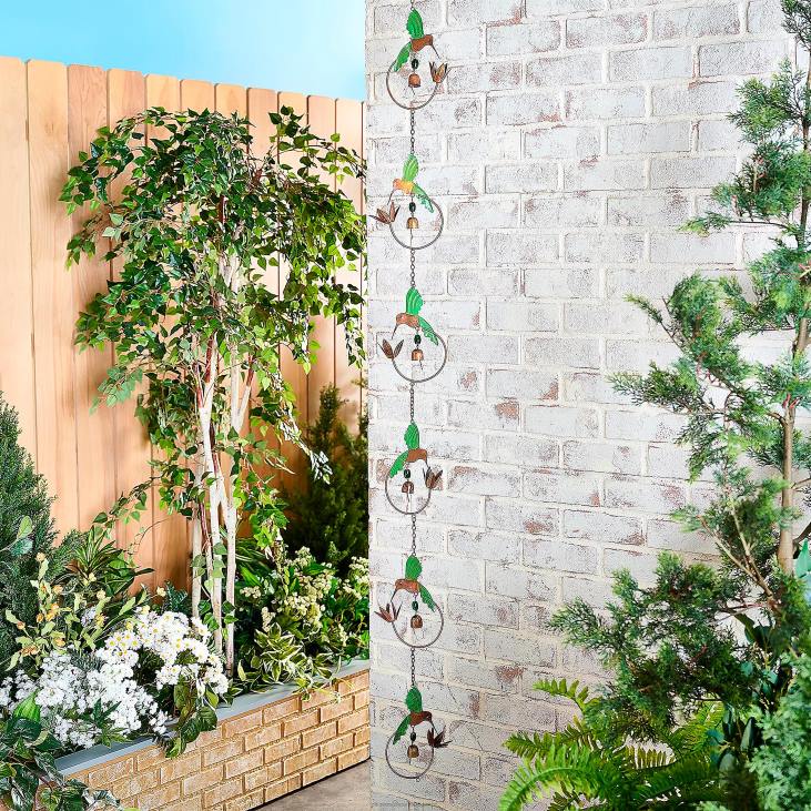 hoov & aed 820L146 70 rippuv aia vihmakett kellukestega - liblikas Plow & Hearth