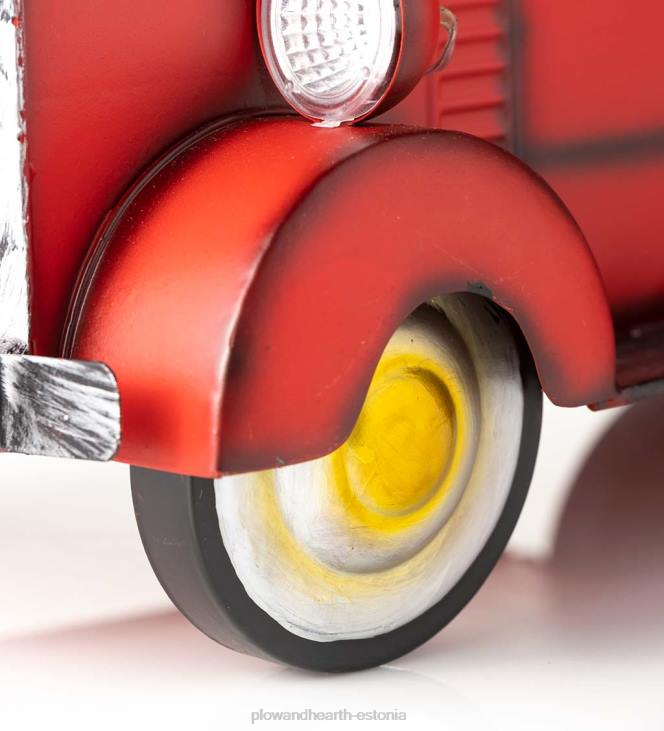 hoov & aed 820L187 vintage stiilis päikeseenergia pikapi istutusmasin - punane Plow & Hearth