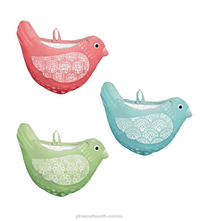 hoov & aed 820L188 kapriissed linnukangast seinaistutajad, komplektis 3 Plow & Hearth