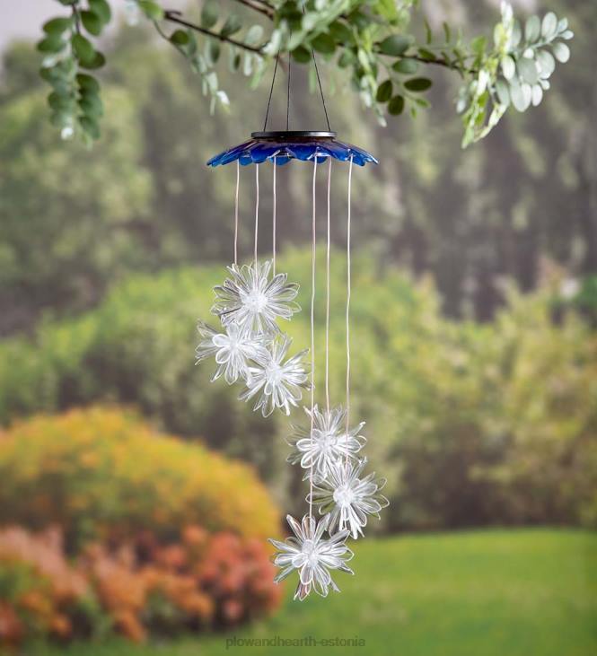 hoov & aed 820L229 värvimuutev päikesemobiil 3D lilledega Plow & Hearth