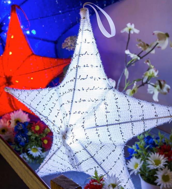 hoov & aed 820L232 valgustatud rippkangast täht Plow & Hearth