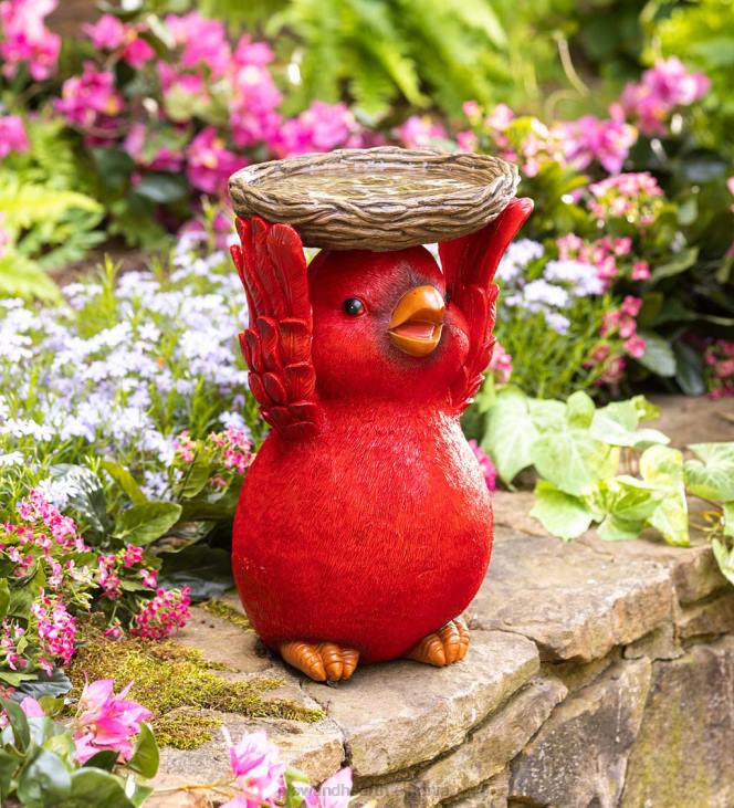 hoov & aed 820L278 käsitsi maalitud kardinal linnuvann Plow & Hearth