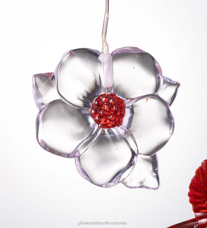 hoov & aed 820L303 värvimuutev päikesemobiil kardinalide ja lilledega Plow & Hearth