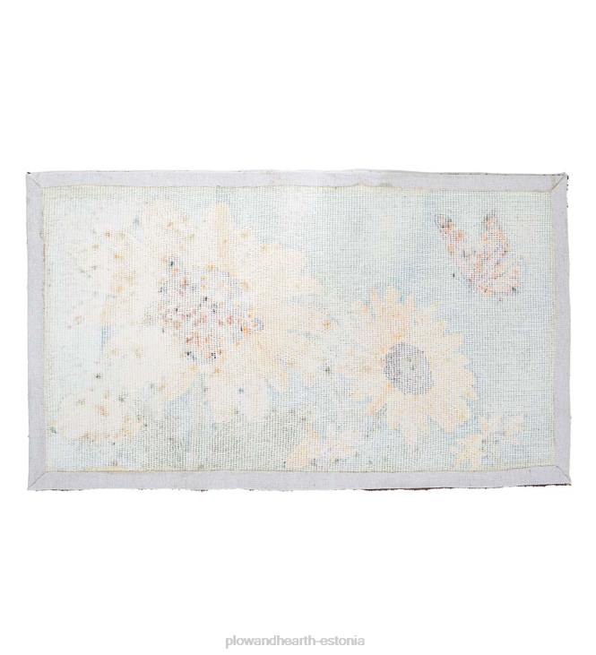 hoov & aed 820L361 toas/välis päevalille- ja liblikakonksuga polüpropüleenist aktsentvaip Plow & Hearth