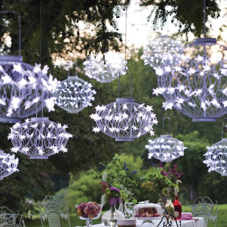 hoov & aed 820L13 valged päikesetähtede laternad Plow & Hearth