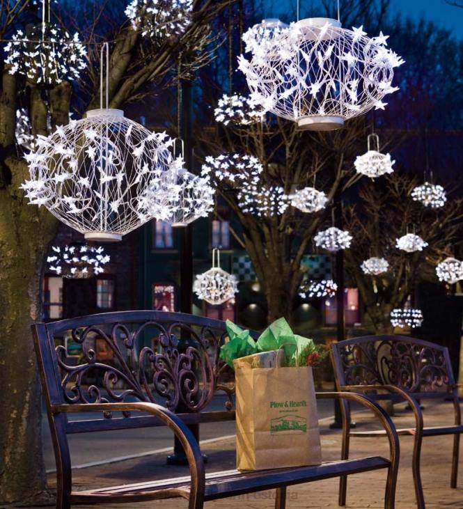 hoov & aed 820L13 valged päikesetähtede laternad Plow & Hearth