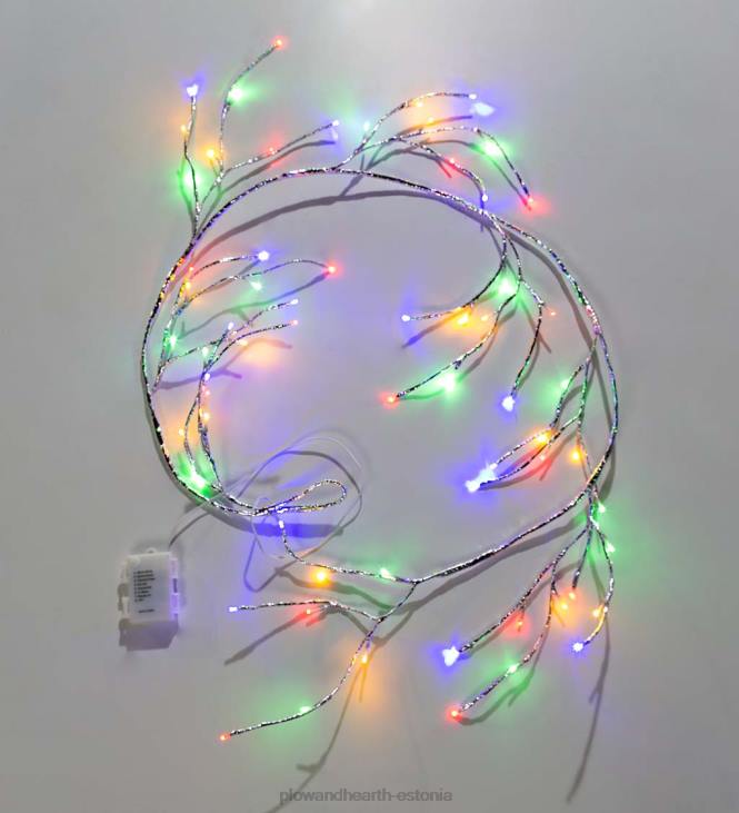 hoov & aed 820L29 hõbedane metallist vanik sise-/väljas kahefunktsiooniliste tuledega Plow & Hearth