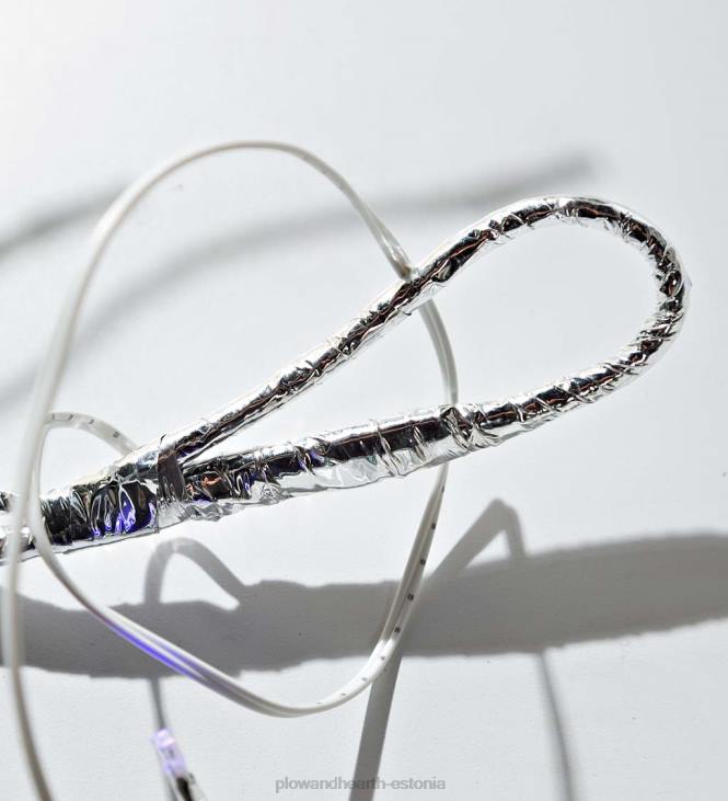 hoov & aed 820L29 hõbedane metallist vanik sise-/väljas kahefunktsiooniliste tuledega Plow & Hearth