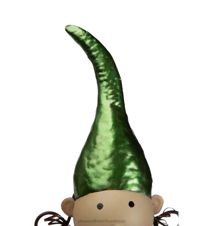 hoov & aed 820L30 jõulumetallist päkapiku aiakujud Plow & Hearth