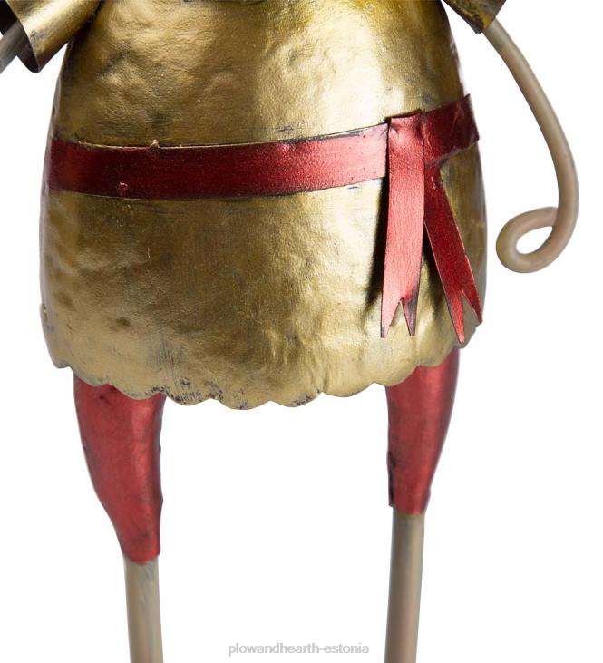 hoov & aed 820L30 jõulumetallist päkapiku aiakujud Plow & Hearth