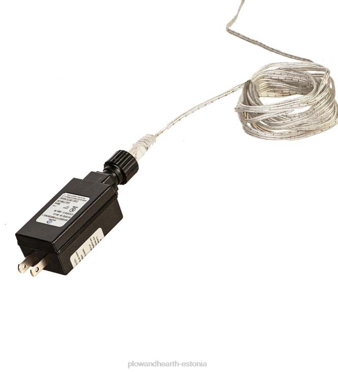 hoov & aed 820L31 sise-/välis-jõulupuu koonus mitmevärviliste tuledega, väike Plow & Hearth