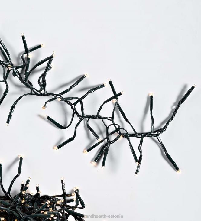 hoov & aed 820L34 sise-/väljas elektrilised kobarvalgustid 768 sooja valge LED-iga; 19'l Plow & Hearth