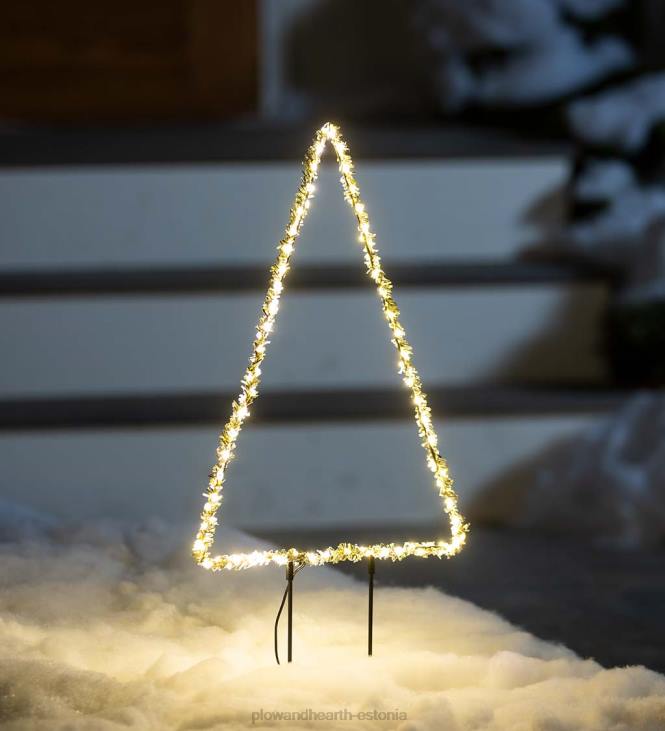 hoov & aed 820L45 sise/väli elektrivalgustusega 18 h härmatisrohelised pühadepuu Plow & Hearth