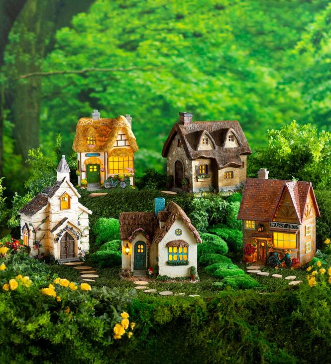 hoov & aed 820L47 miniatuurne haldjaaia päikesekirik Plow & Hearth