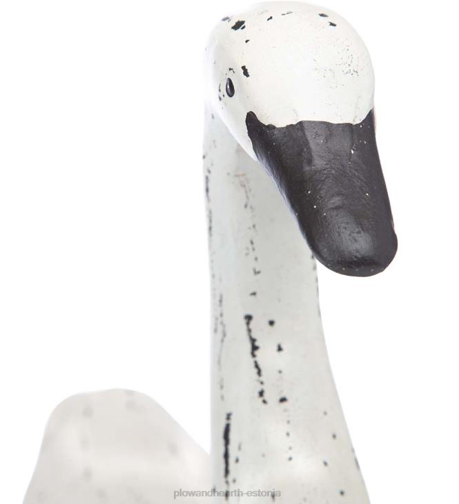 hoov & aed 820L49 käsitsi maalitud pühade luigekuju koos pärjaga Plow & Hearth