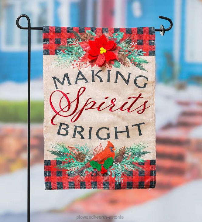 hoov & aed 820L53 jõulurõõmu kotiriie aialipp Plow & Hearth