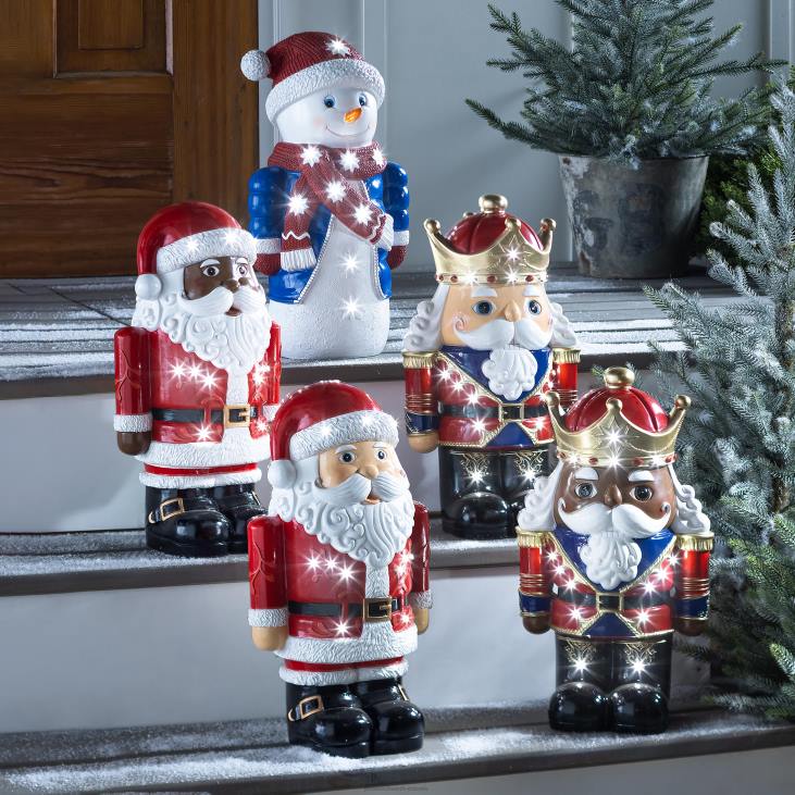 hoov & aed 820L6 sise-/välivalgustusega pähklipureja shorty kuju - valge Plow & Hearth