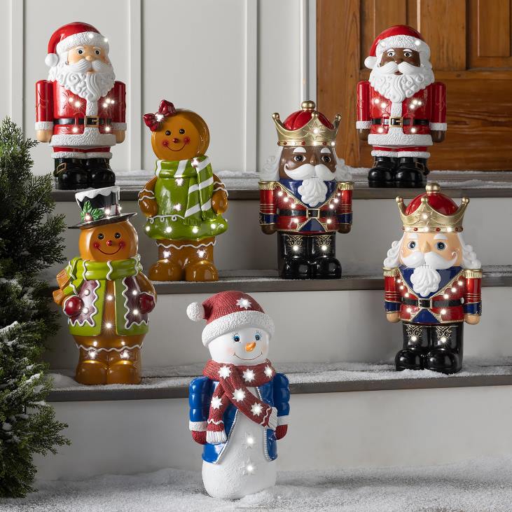 hoov & aed 820L6 sise-/välivalgustusega pähklipureja shorty kuju - valge Plow & Hearth