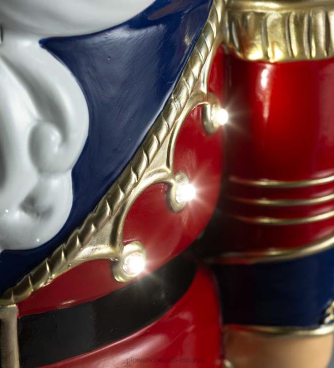 hoov & aed 820L6 sise-/välivalgustusega pähklipureja shorty kuju - valge Plow & Hearth