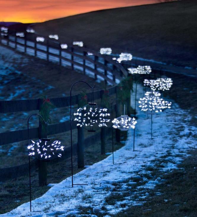 hoov & aed 820L455 rohelised päikesetähtede laternad Plow & Hearth