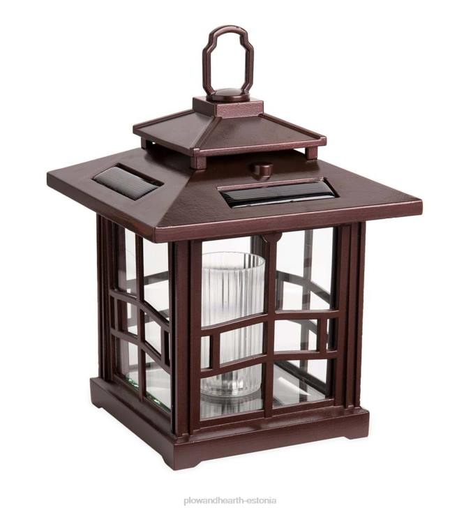 hoov & aed 820L456 Kolm-ühes päikeselaternad karjase konksu/maavaiaga, 2-osaline komplekt - pronks Plow & Hearth