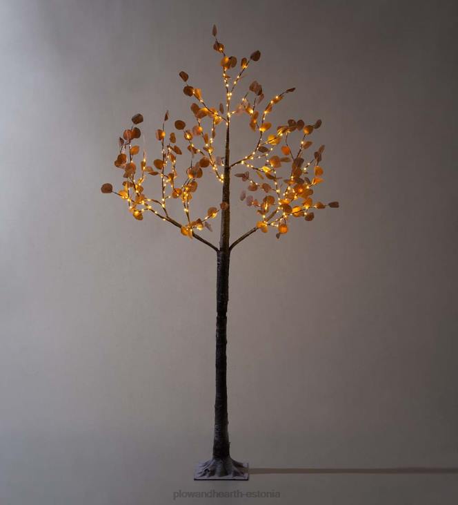 hoov & aed 820L470 sise-/väljas elektrivalgustusega roosa hõbedane dollaripuu Plow & Hearth