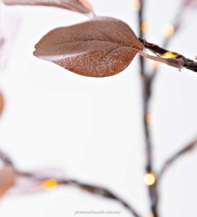 hoov & aed 820L470 sise-/väljas elektrivalgustusega roosa hõbedane dollaripuu Plow & Hearth