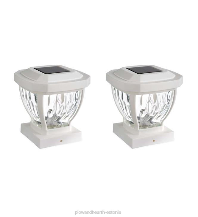 hoov & aed 820L474 lainelisest klaasist päikesepatarei valgustid, komplektis 2 - vask Plow & Hearth