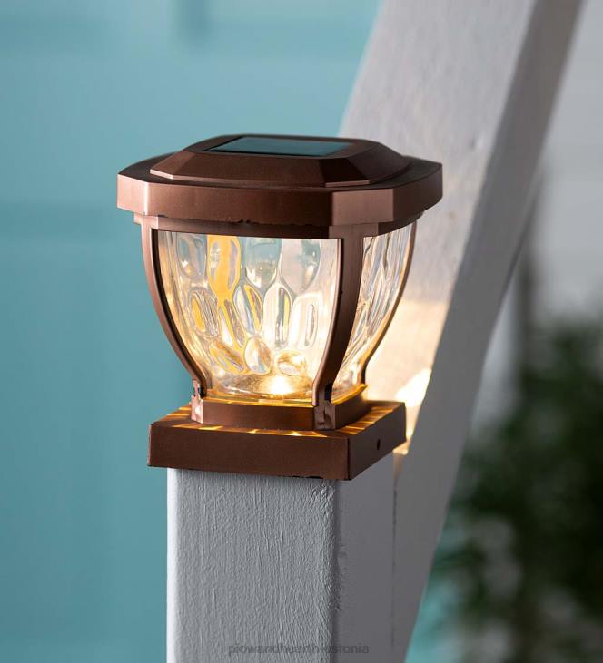 hoov & aed 820L474 lainelisest klaasist päikesepatarei valgustid, komplektis 2 - vask Plow & Hearth