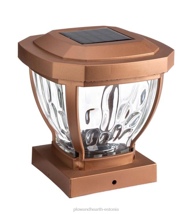 hoov & aed 820L474 lainelisest klaasist päikesepatarei valgustid, komplektis 2 - vask Plow & Hearth