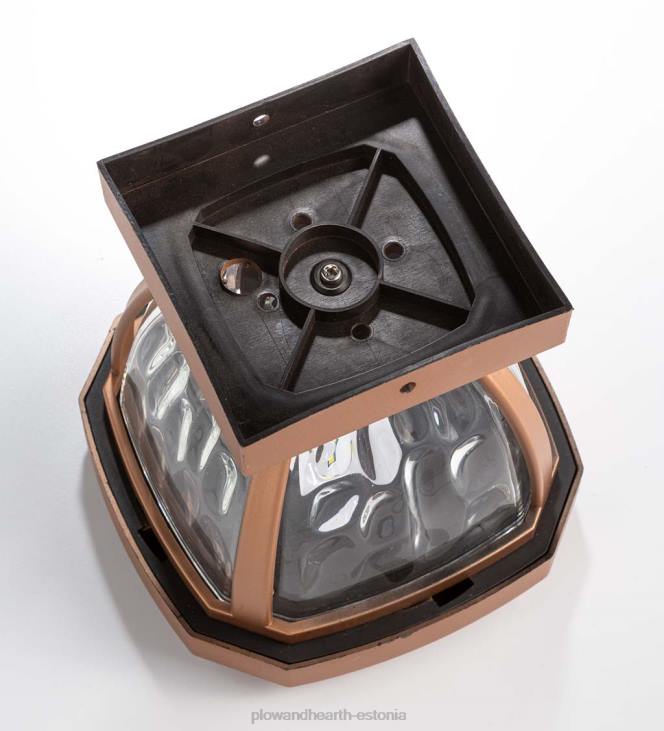 hoov & aed 820L474 lainelisest klaasist päikesepatarei valgustid, komplektis 2 - vask Plow & Hearth