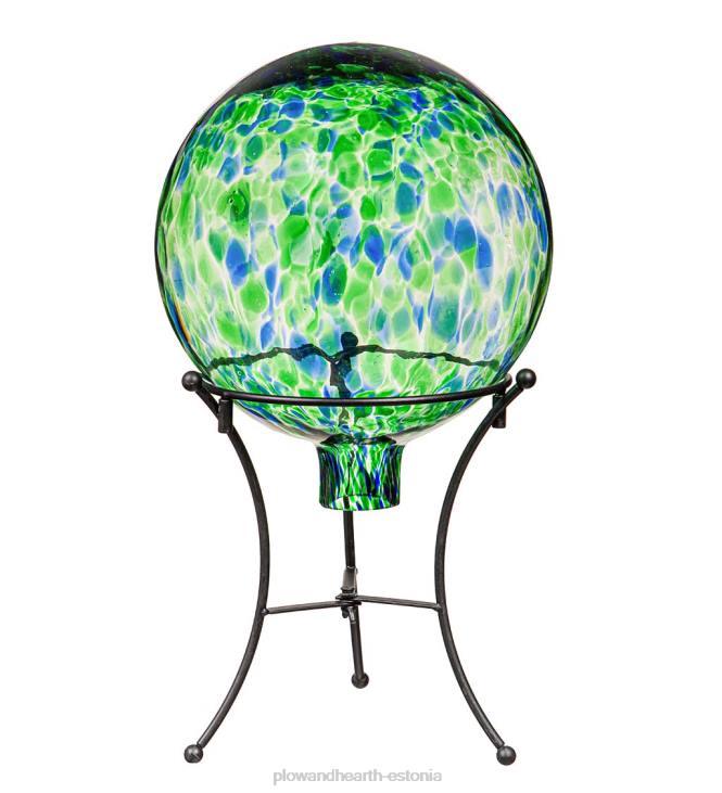 hoov & aed 820L258 kunstklaasist konfetivaatamispall statiiviga - aqua Plow & Hearth