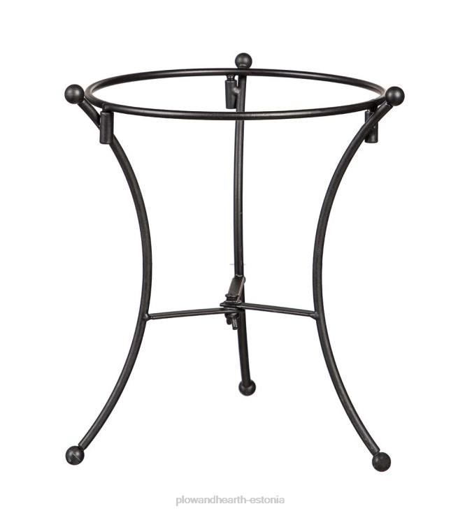 hoov & aed 820L313 kunstklaasist pöörlev vaatepall statiiviga - kuninglik sinine Plow & Hearth