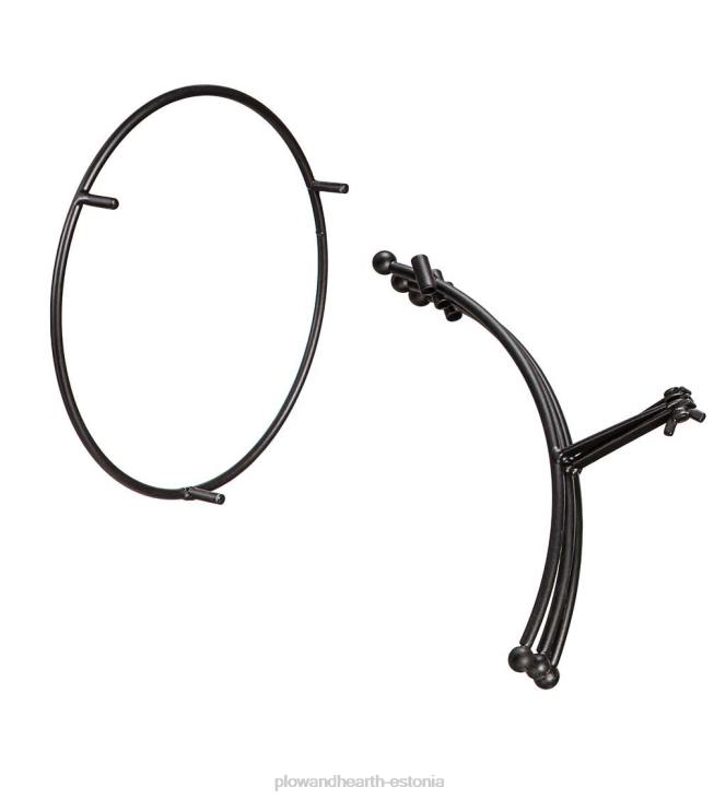 hoov & aed 820L313 kunstklaasist pöörlev vaatepall statiiviga - kuninglik sinine Plow & Hearth