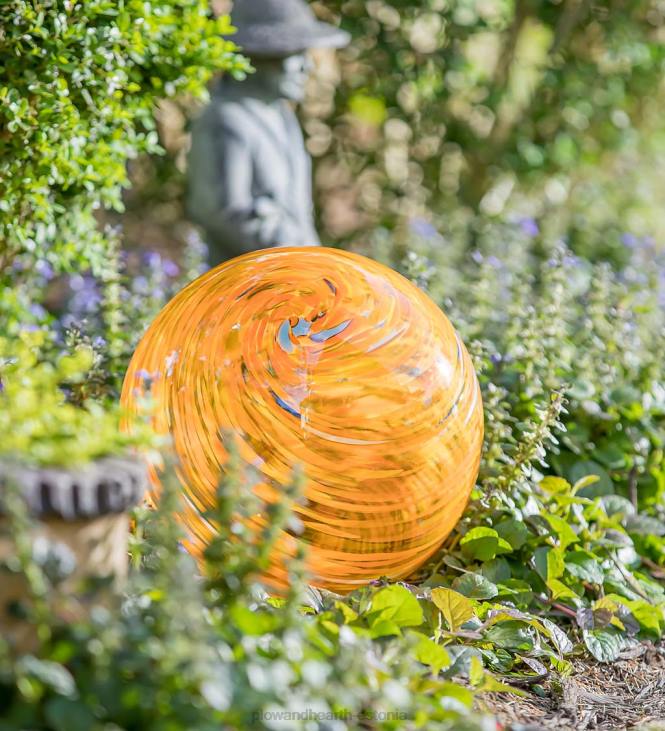 hoov & aed 820L313 kunstklaasist pöörlev vaatepall statiiviga - kuninglik sinine Plow & Hearth