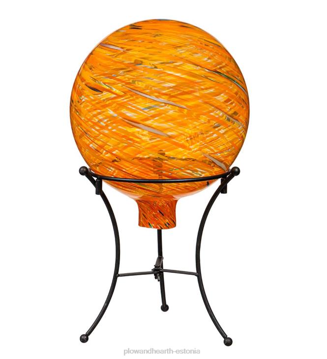 hoov & aed 820L313 kunstklaasist pöörlev vaatepall statiiviga - kuninglik sinine Plow & Hearth