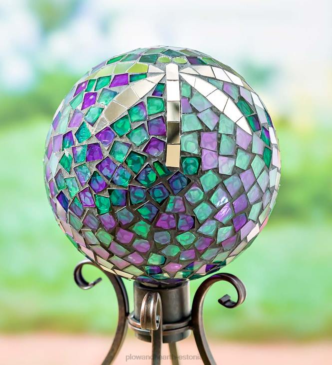 hoov & aed 820L334 mosaiik-kiiliklaasist vaatepall Plow & Hearth