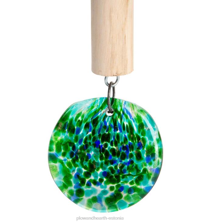 hoov & aed 820L449 päikesekunsti klaasist kellamäng - sinine Plow & Hearth