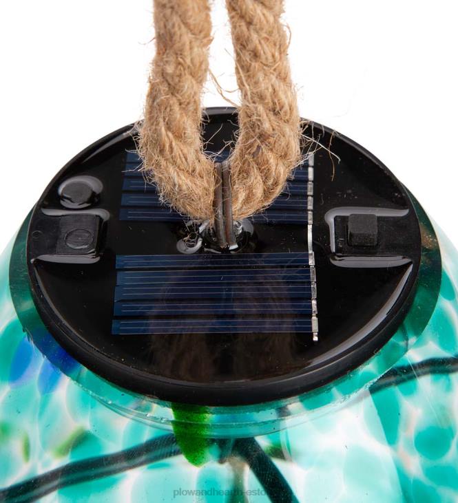 hoov & aed 820L449 päikesekunsti klaasist kellamäng - sinine Plow & Hearth