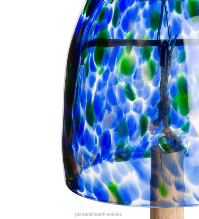 hoov & aed 820L449 päikesekunsti klaasist kellamäng - sinine Plow & Hearth