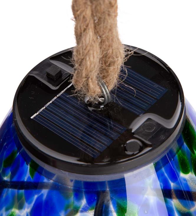 hoov & aed 820L449 päikesekunsti klaasist kellamäng - sinine Plow & Hearth