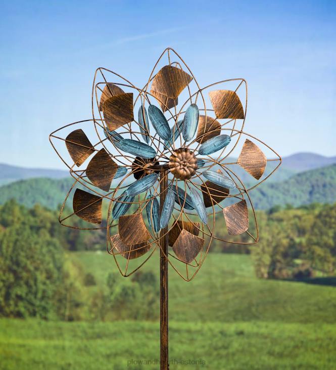 hoov & aed 820L202 verdigris ja vaskkroonlehed tuulevurr Plow & Hearth