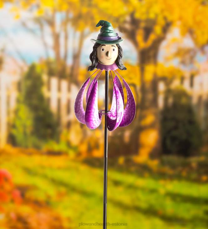 hoov & aed 820L210 halloweeni nõid metallist aiatuule spinner Plow & Hearth