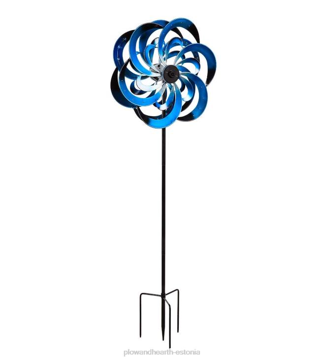 hoov & aed 820L251 päikesesinised lained metallist tuulevurr - sinine Plow & Hearth