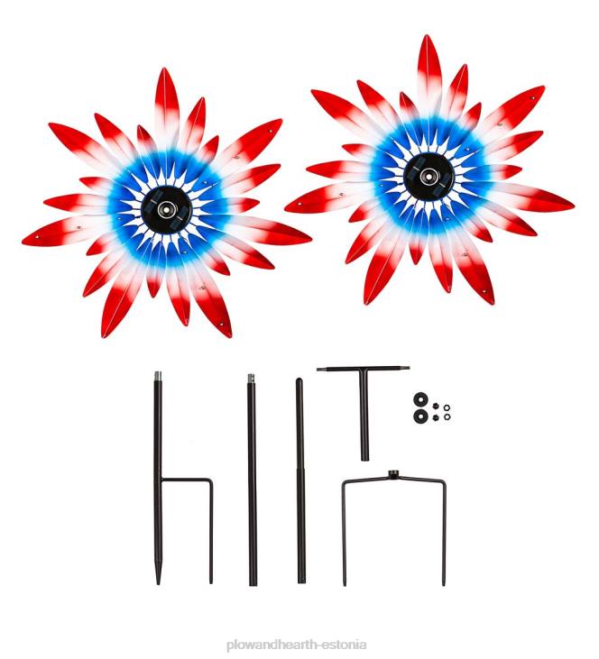 hoov & aed 820L369 patriootlik päikesevalgustusega tuulekeerutaja Plow & Hearth