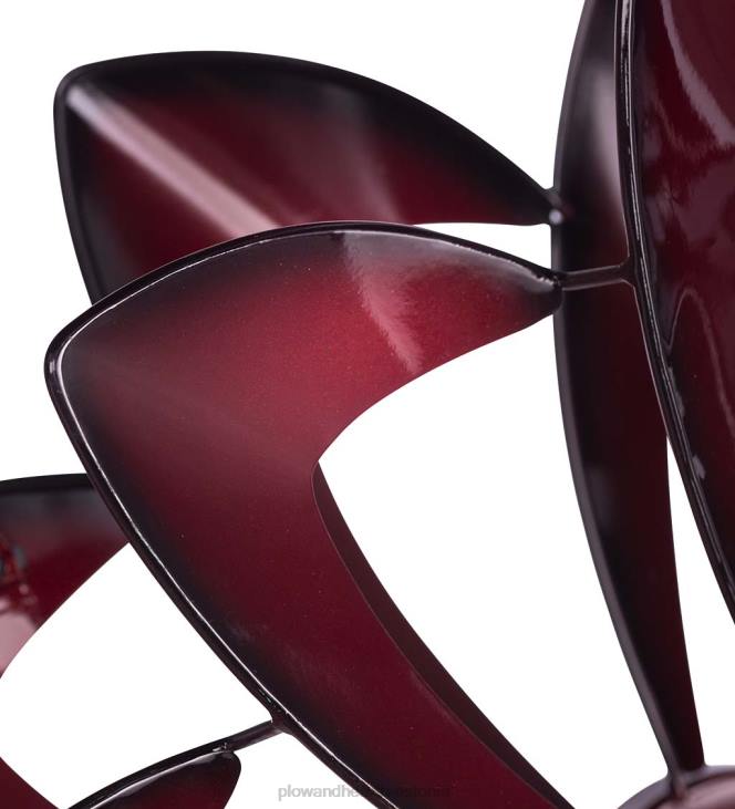 hoov & aed 820L63 päikesevalgusega led lilledega metallist tuulevurr kahesuunaliste rootoritega - verdigris vask Plow & Hearth