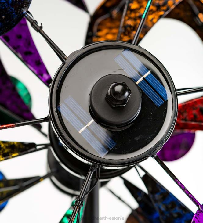 hoov & aed 820L75 ülisuur mitmevärviline nelja rootoriga päikesevalgusega galatuule spinner Plow & Hearth