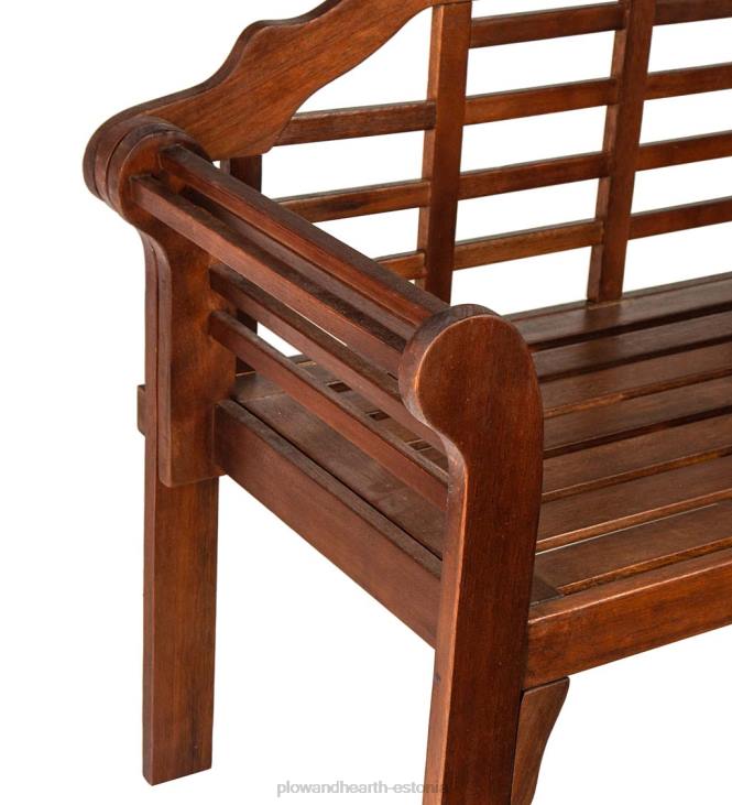 hoov & aed 820L487 lutyensi puidust aiapink - valge Plow & Hearth