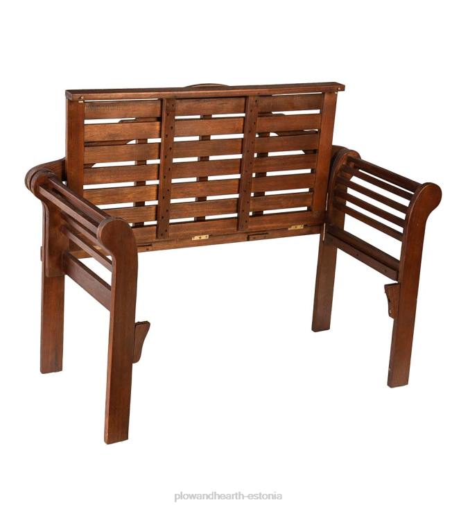 hoov & aed 820L487 lutyensi puidust aiapink - valge Plow & Hearth